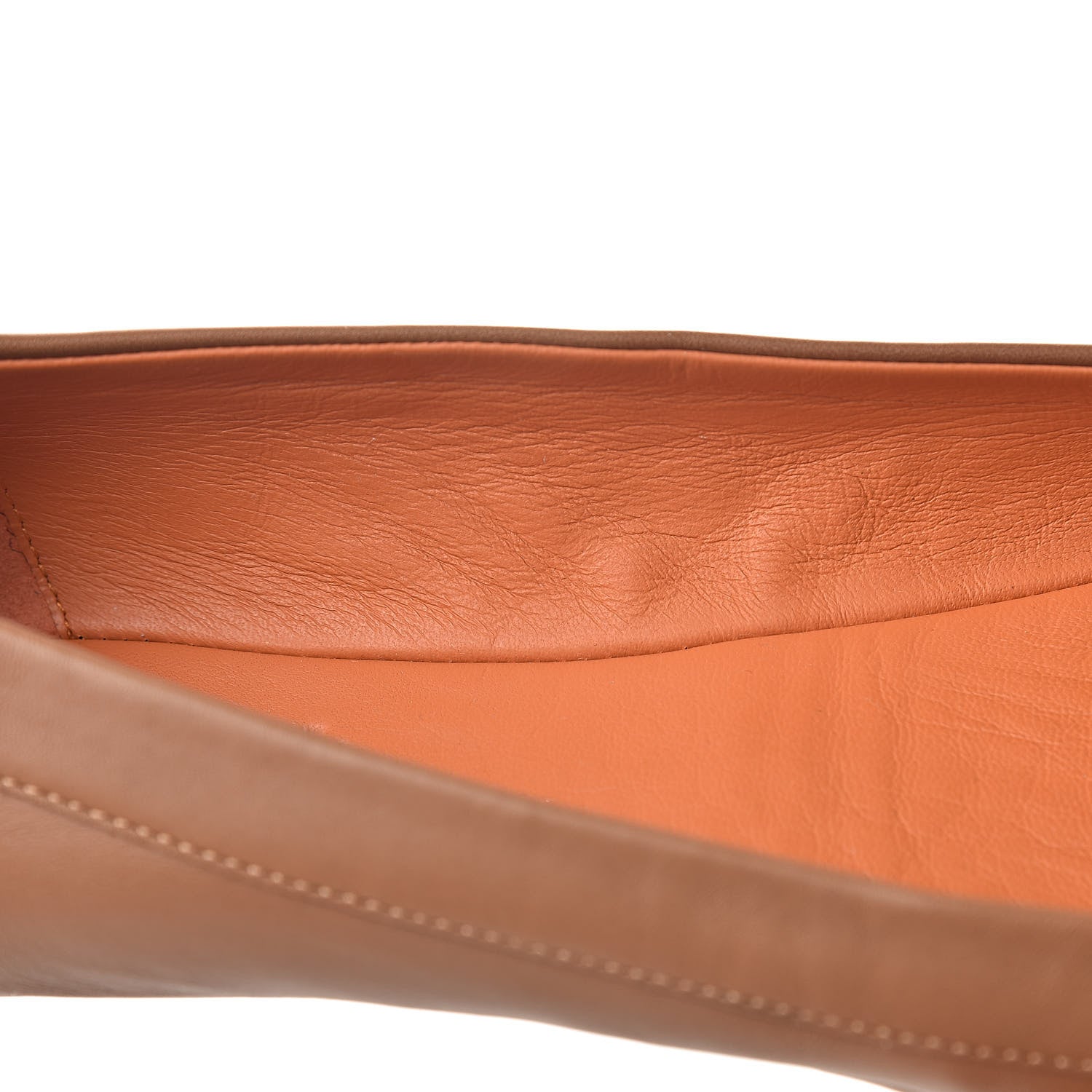 Hermes Calfskin Liberty Ballerina Flats 36.5 Gold 10 of 11