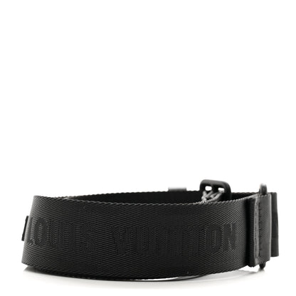 Louis Vuitton Jacquard Canvas Keepall Bandouliere Adjustable Shoulder Strap Black 2 of 3
