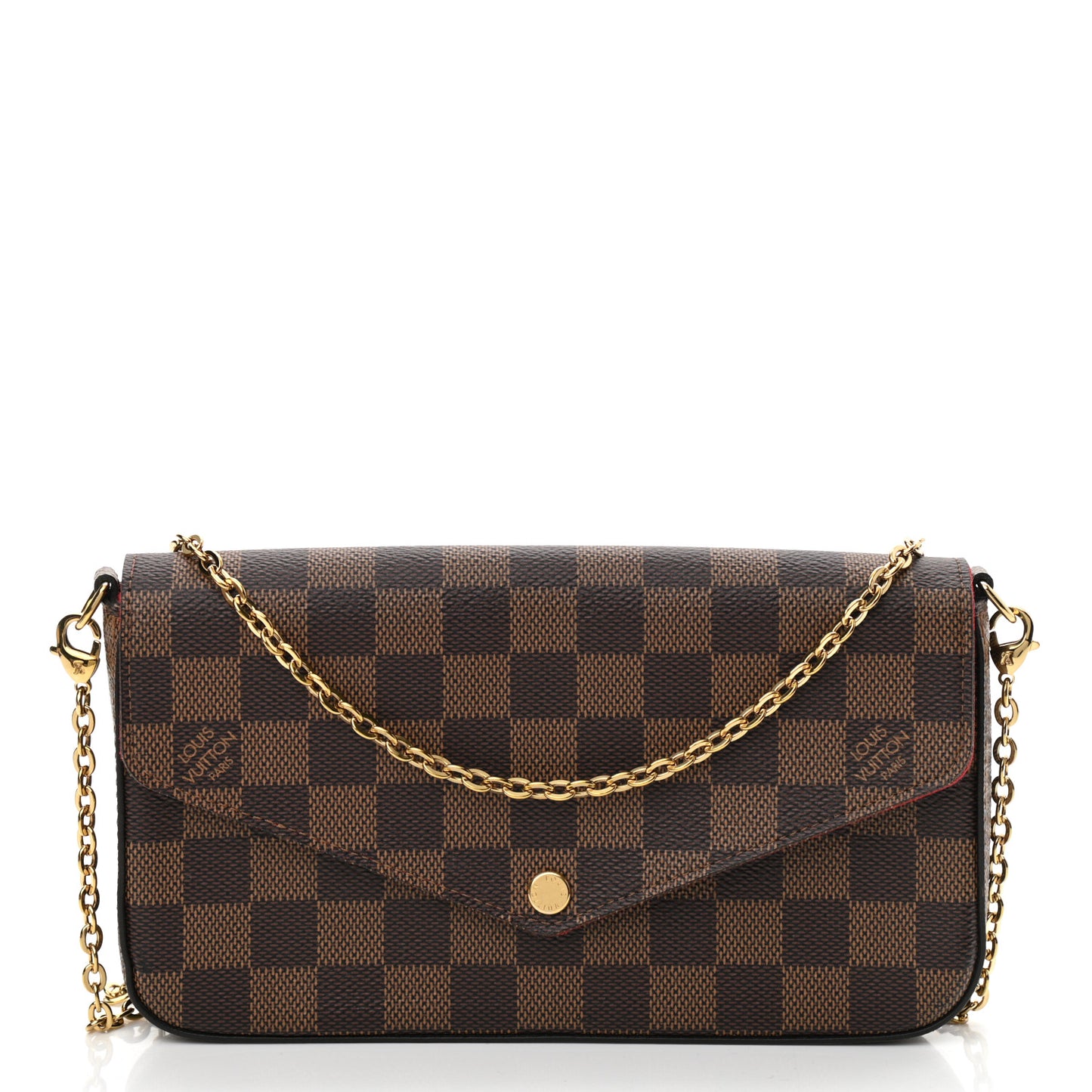 Damier Ebene Pochette Felicie Chain Wallet