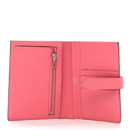 Hermes Epsom Bearn Compact Wallet Rose Azalee 5 of 16