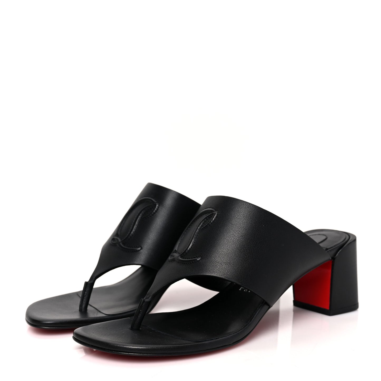 Calfskin CL Tongamule 55 Mule 39 Black