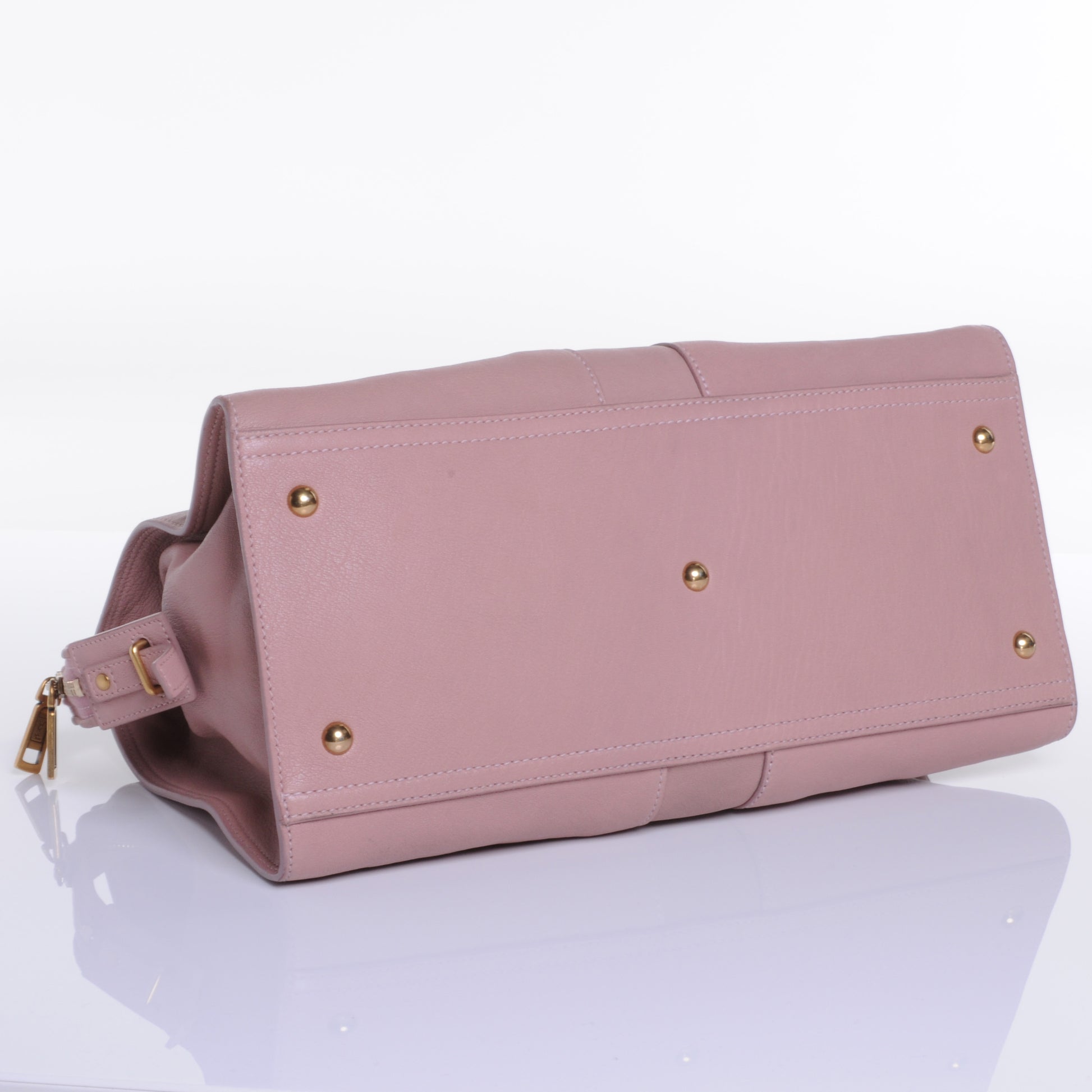 Saint Laurent Leather Medium Cabas Chyc Pink 4 of 8