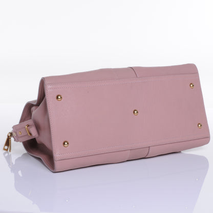 Saint Laurent Leather Medium Cabas Chyc Pink 4 of 8