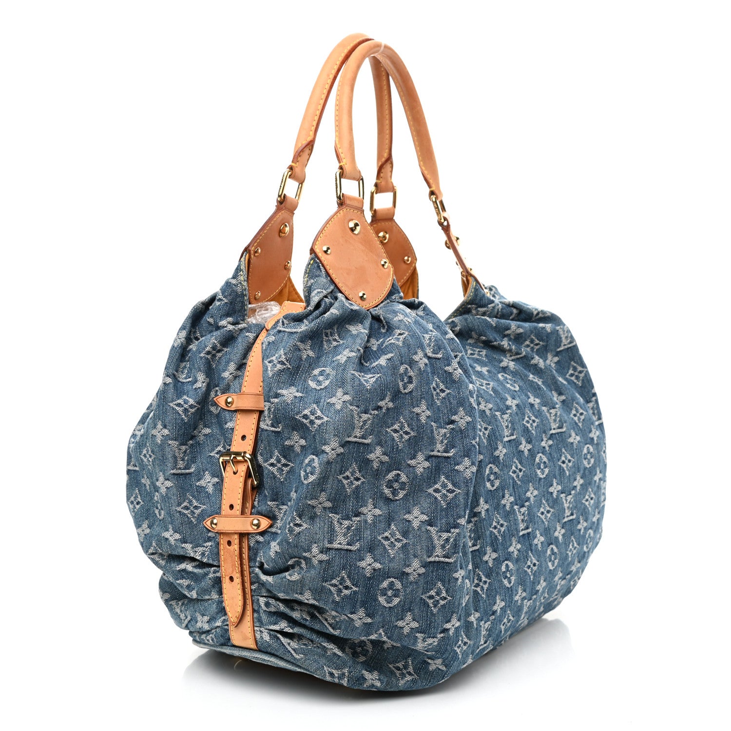 Louis Vuitton Denim Mahina XL Blue 3 of 9