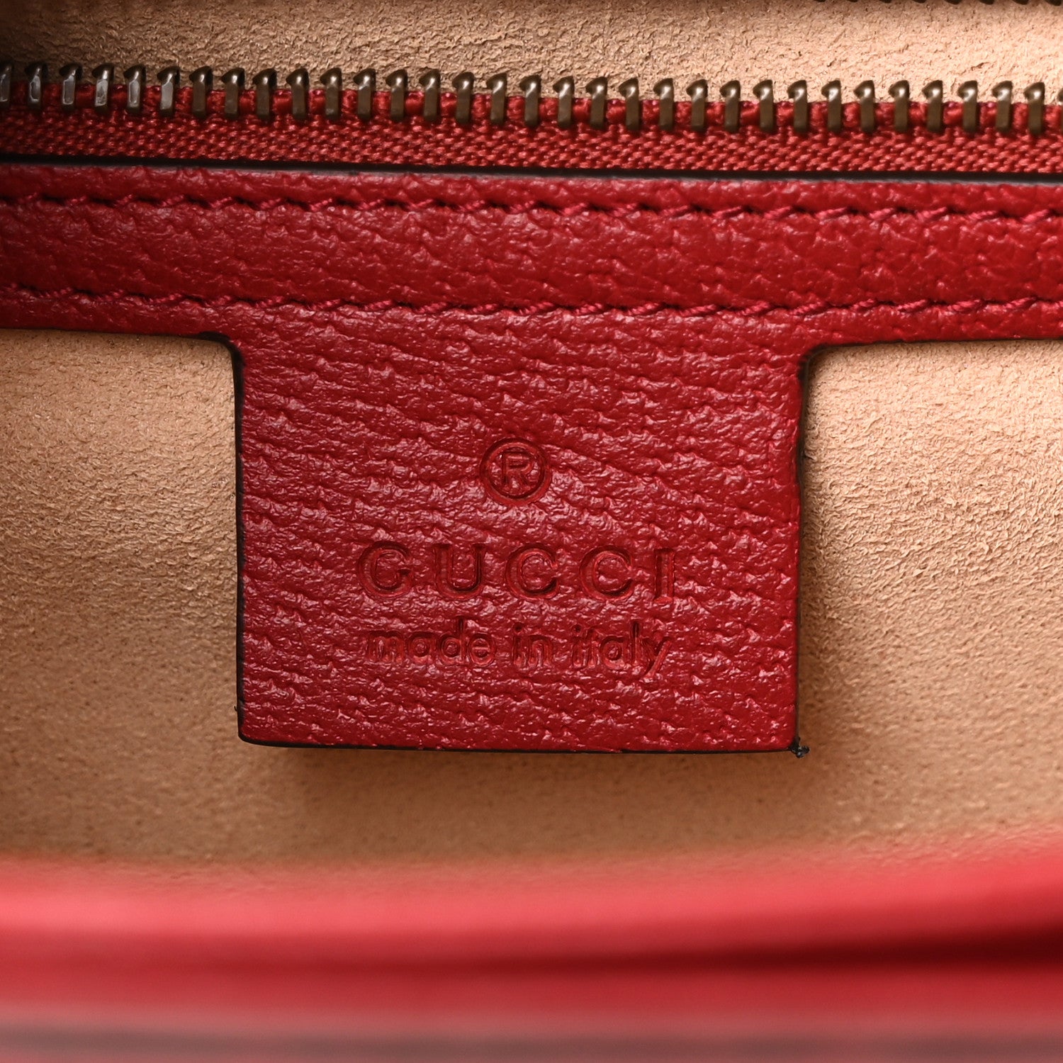 Gucci GG Supreme Monogram Small Queen Margaret Top Handle Bag Red 6 of 10