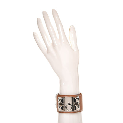 Hermes Barenia Collier de Chien CDC Bracelet S Fauve 2 of 7
