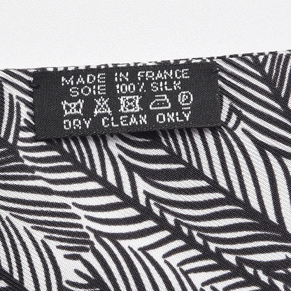 Hermes Silk Zebra Pegasus Maxi Twilly Noir Rouge Blanc 6 of 6