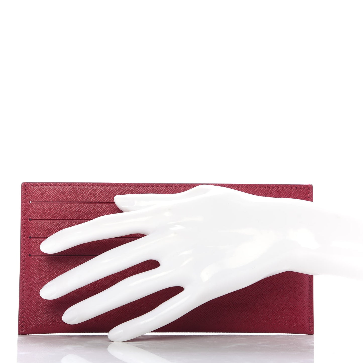 Calfskin Felicie Card Holder Insert Fuchsia