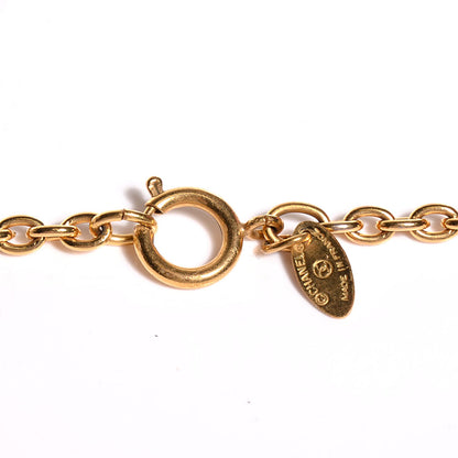 Chanel Sunburst Cutout CC Necklace Gold 4 of 4