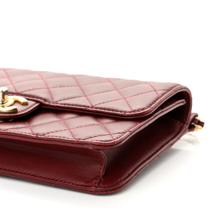 Chanel Lambskin Quilted Medium Crossing Times Flap Red 10 of 10