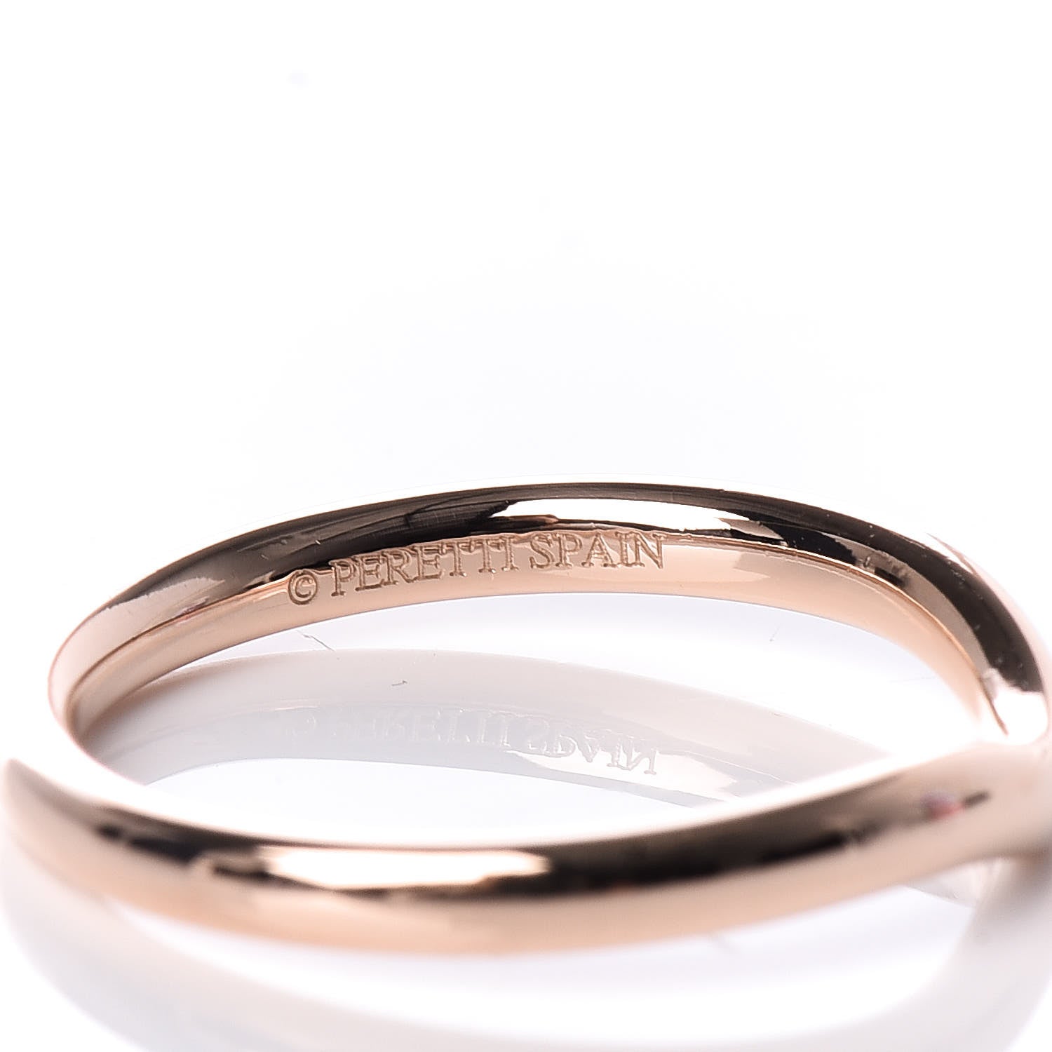 Tiffany 18K Rose Gold Elsa Peretti Wedding Band Ring 50 5.25 5 of 6