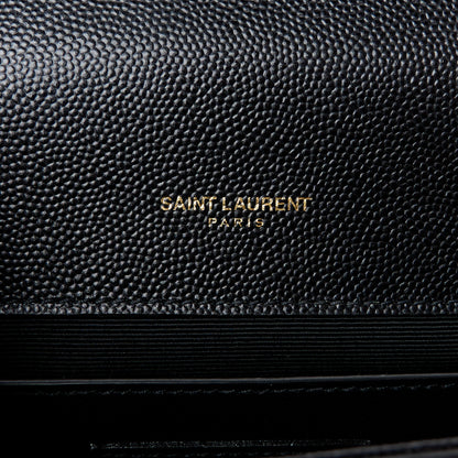 Saint Laurent Grain De Poudre Small Classic Monogram Kate Tassel Satchel Black 6 of 11