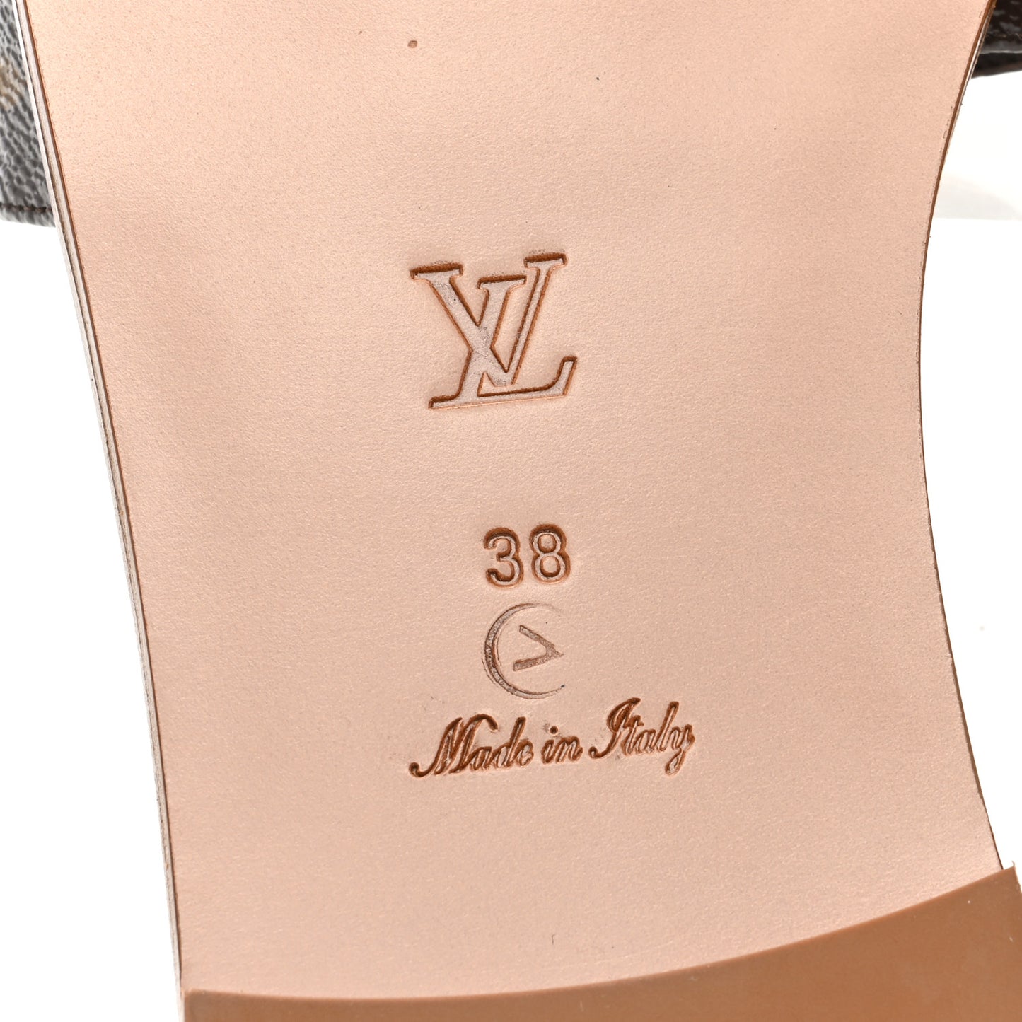 Monogram Studded Lock It Flat Mules 38