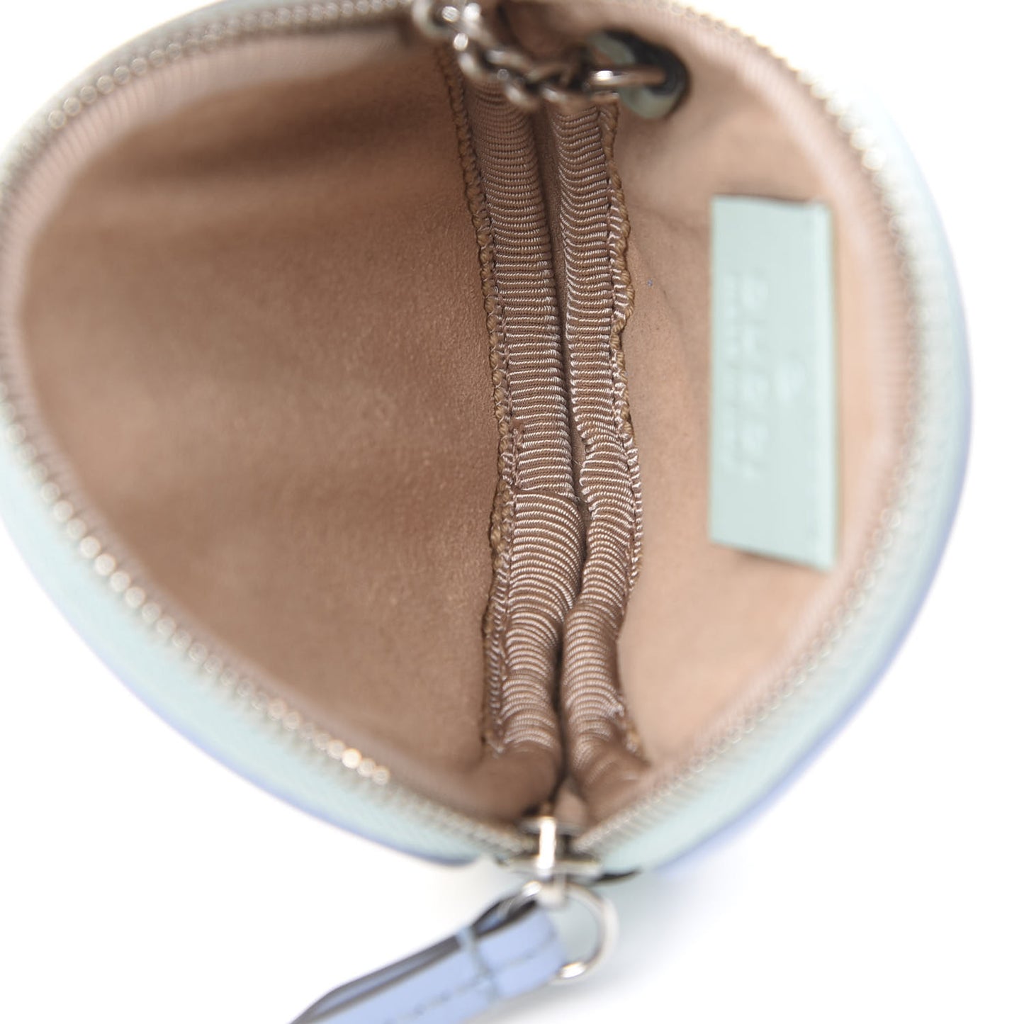 Calfskin Matelasse Diagonal GG Marmont Round Coin Purse Multicolor Pastel