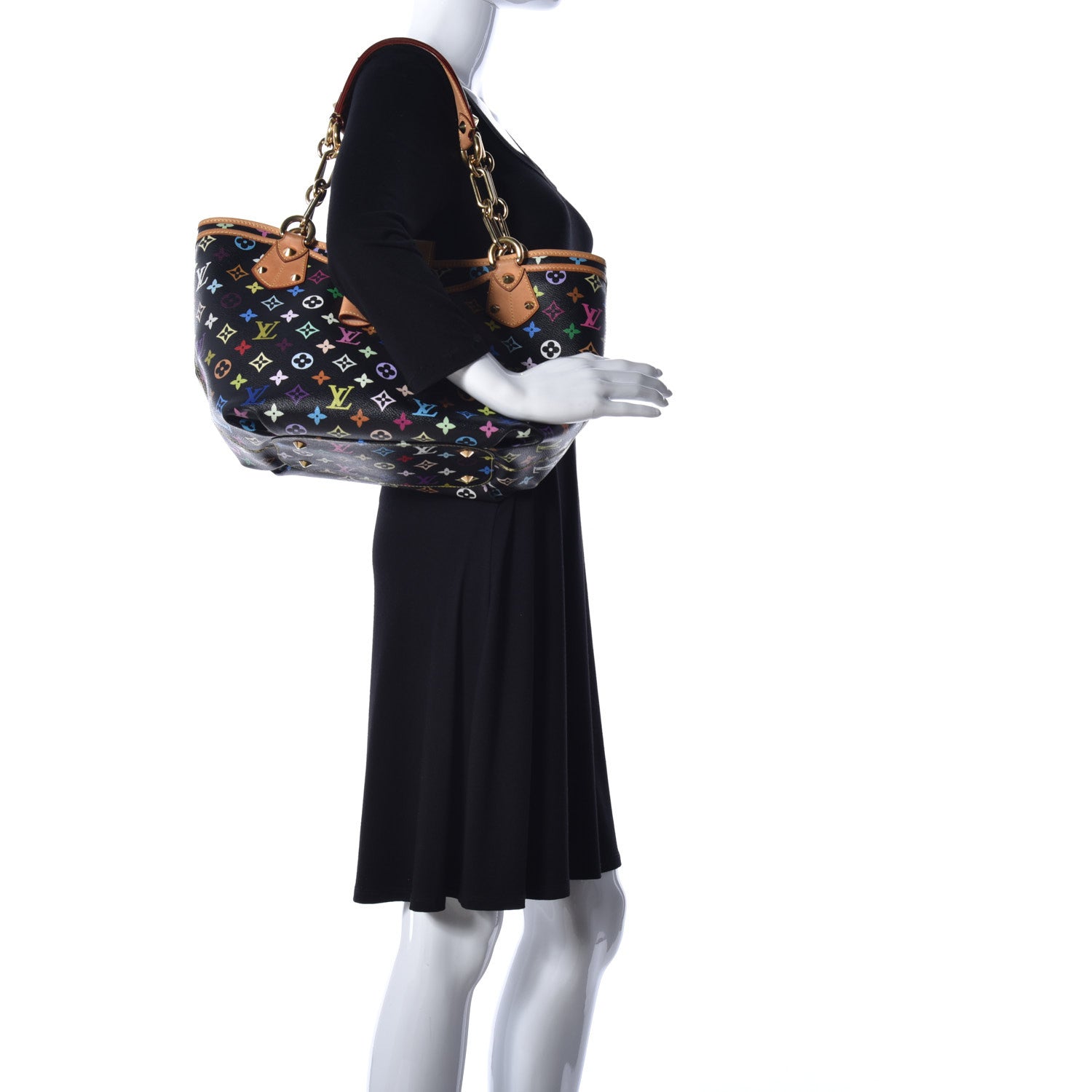 Louis Vuitton Monogram Multicolor Annie GM Black 2 of 25