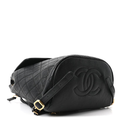 Chanel Caviar Quilted Filigree Backpack Black 3 of 9