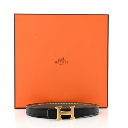 Hermes Epsom Swift 13mm H Belt 75 30 Etoupe Black 11 of 11