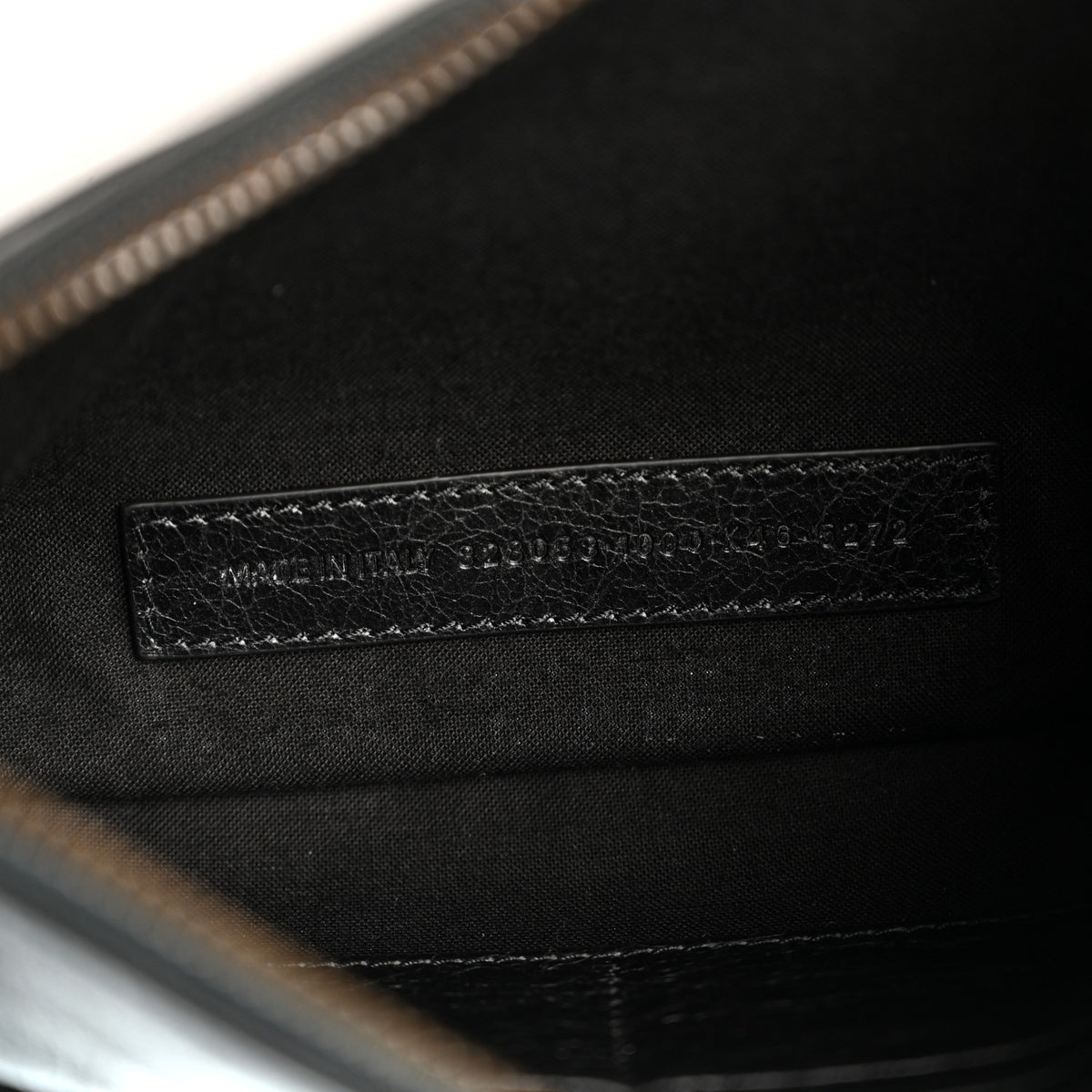 Agneau Arena Classic Hardware Le City Pouch On Strap Black