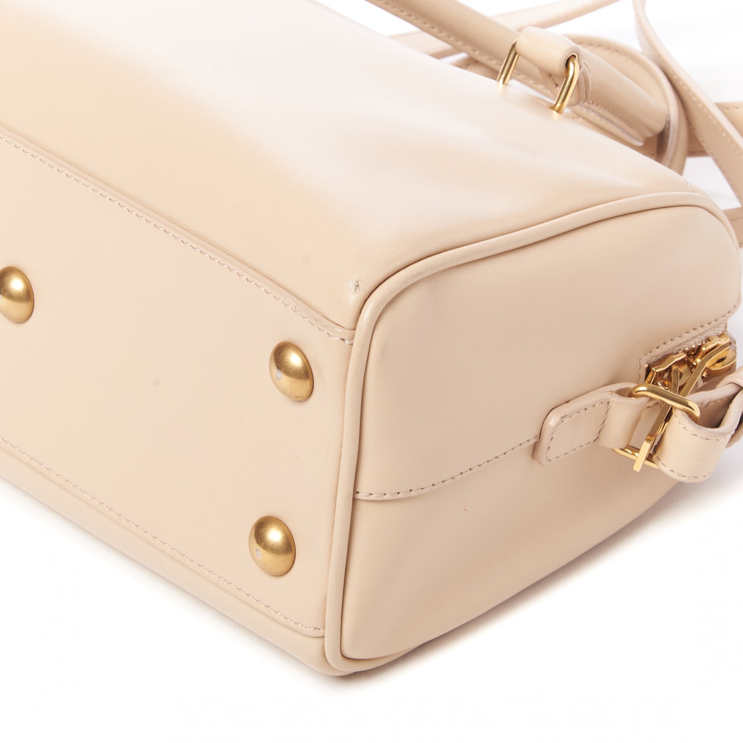 Saint Laurent Calfskin Classic Baby Duffle Beige 4 of 7