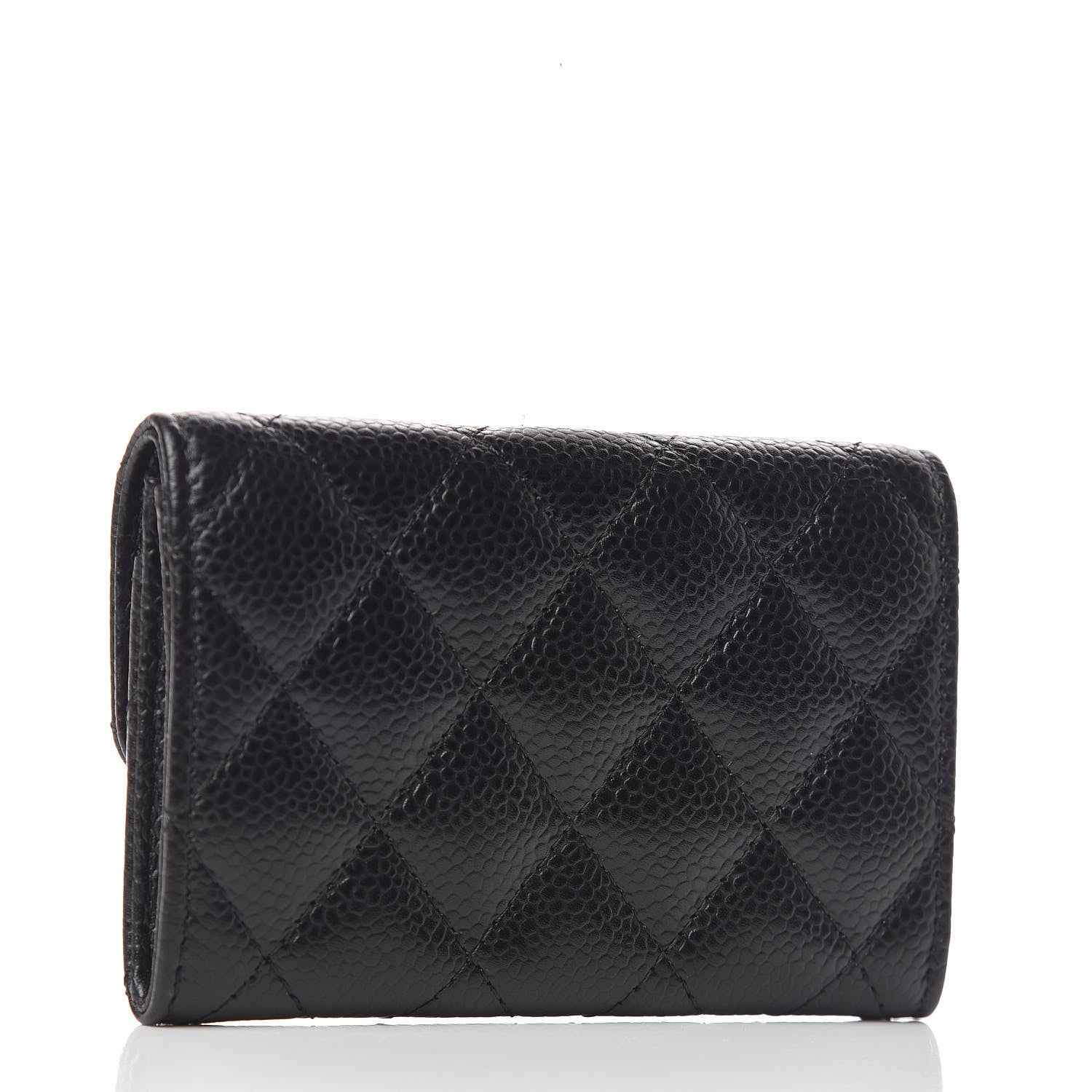 Chanel Caviar Quilted Flap Card Holder Black 3 of 9