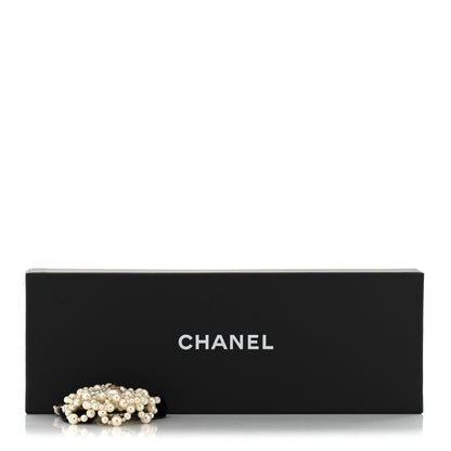 Chanel Pearl Velvet CC Bracelet Blue 6 of 6