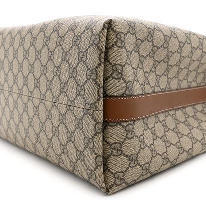 Gucci GG Icon Monogram Padlock Shoulder Bag Beige Dark Brown 10 of 10
