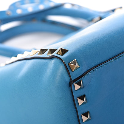 Valentino Garavani Vitello Mini Rockstud Double Handle Tote Parrot 11 of 23