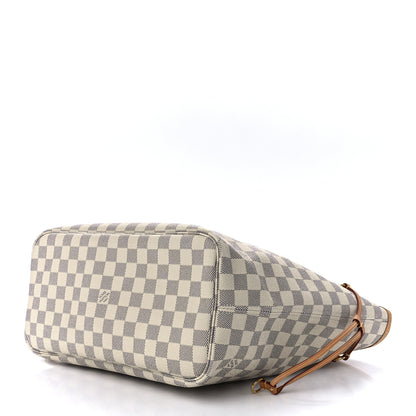 Louis Vuitton Damier Azur Neo Neverfull MM Rose Ballerine 9 of 11