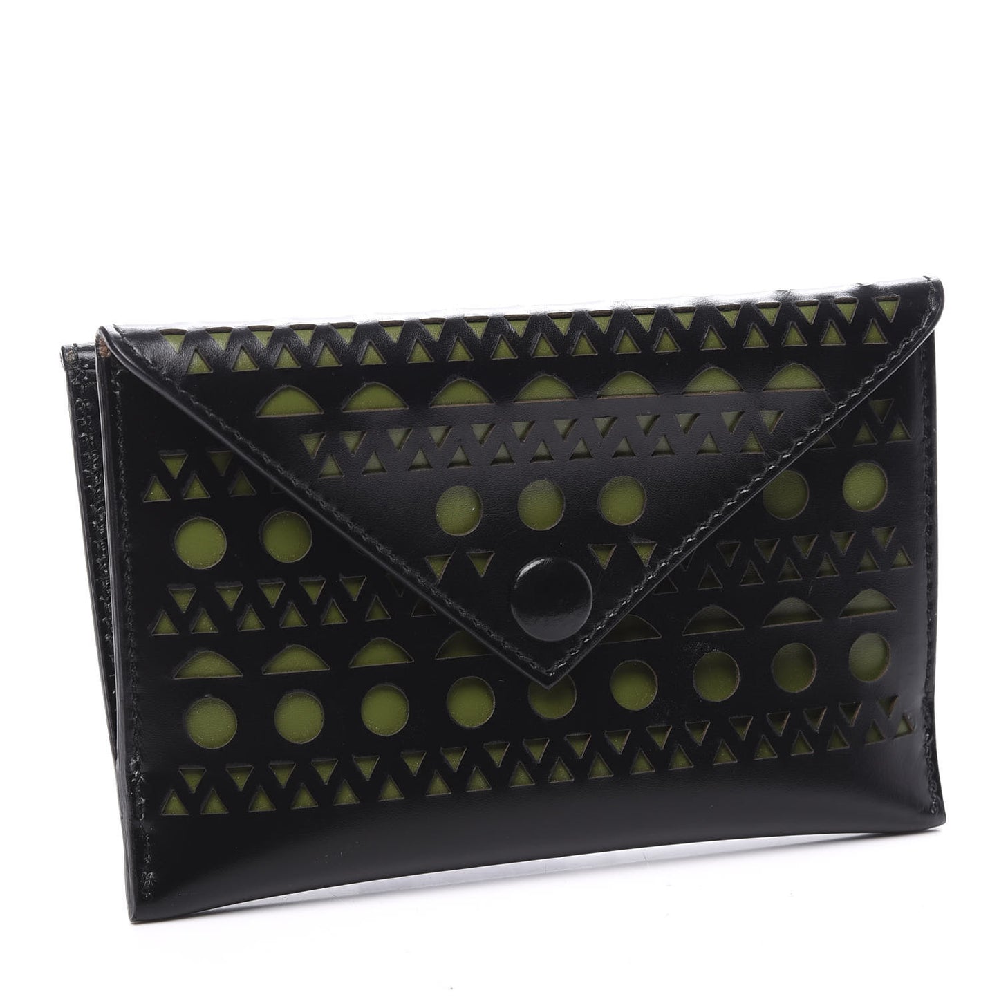 Calfskin Laser Cut iPhone Case Black