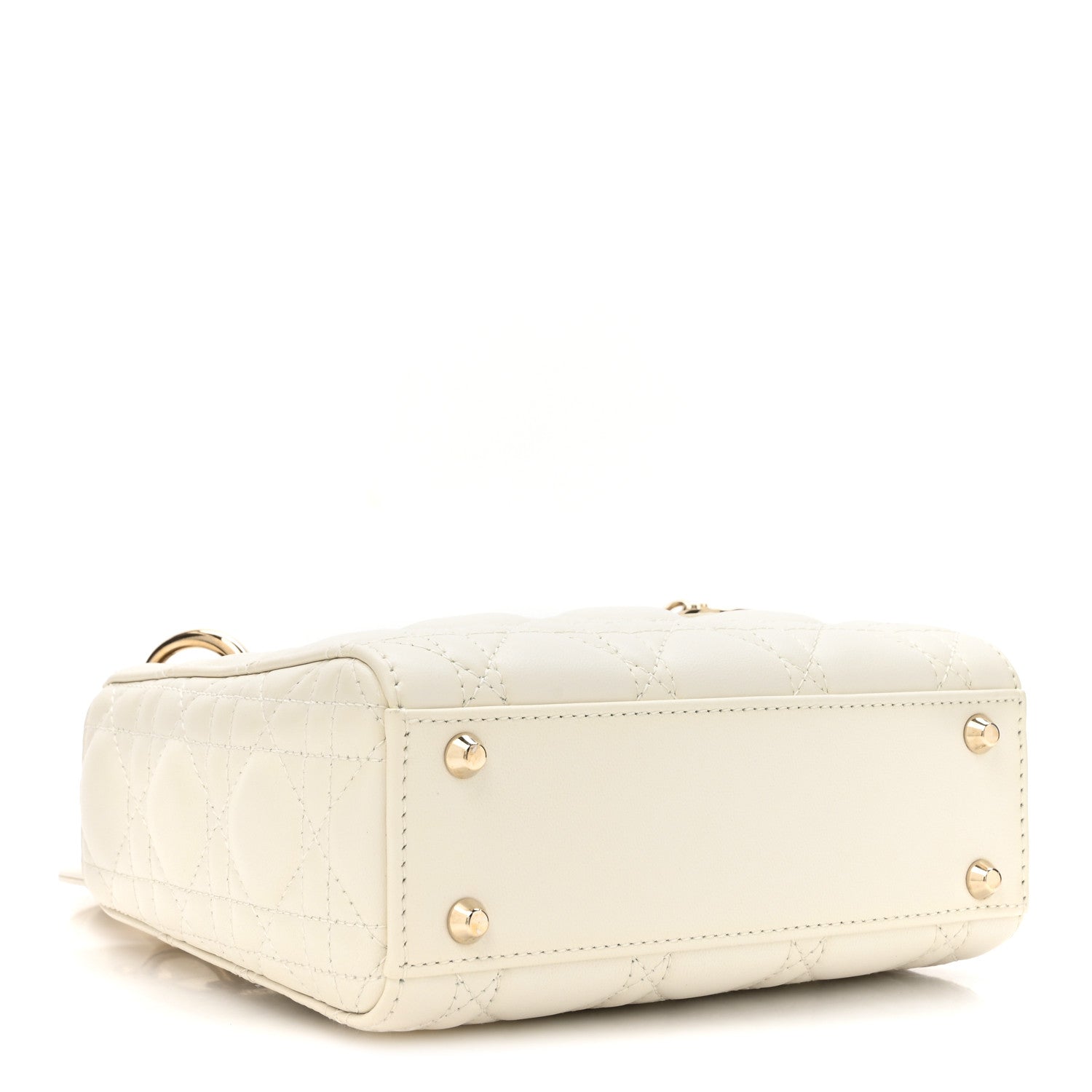 Christian Dior Lambskin Cannage Mini Lady Dior White 4 of 10