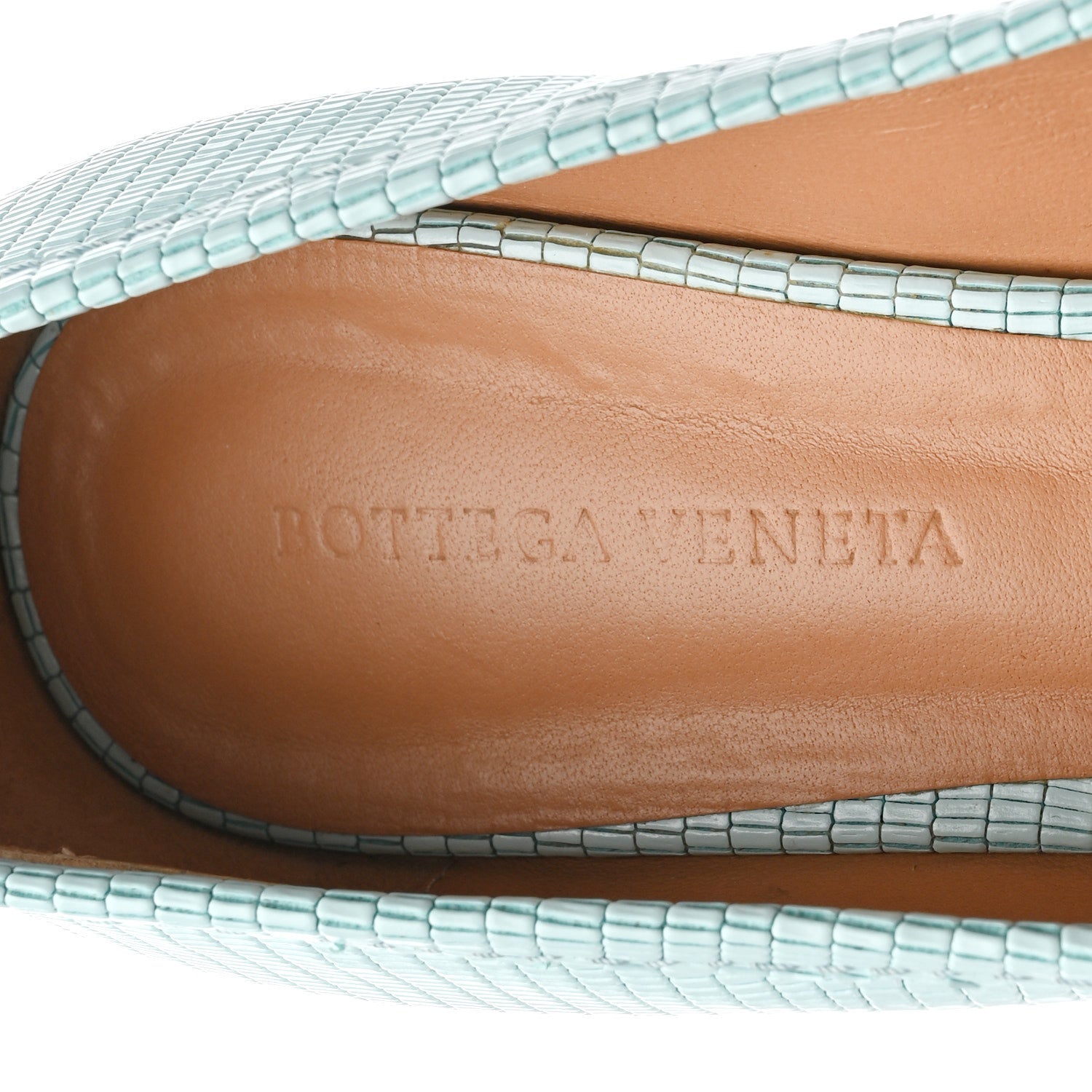 Bottega Veneta Embossed Madame Pumps 39 Blue 8 of 10
