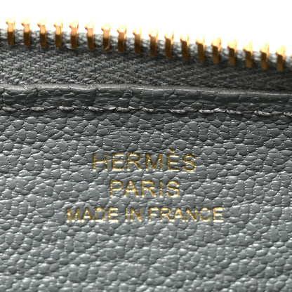 Hermes Evercolor Chaine d'Ancre Zipengo Pochette To Go Vert Amande 6 of 10