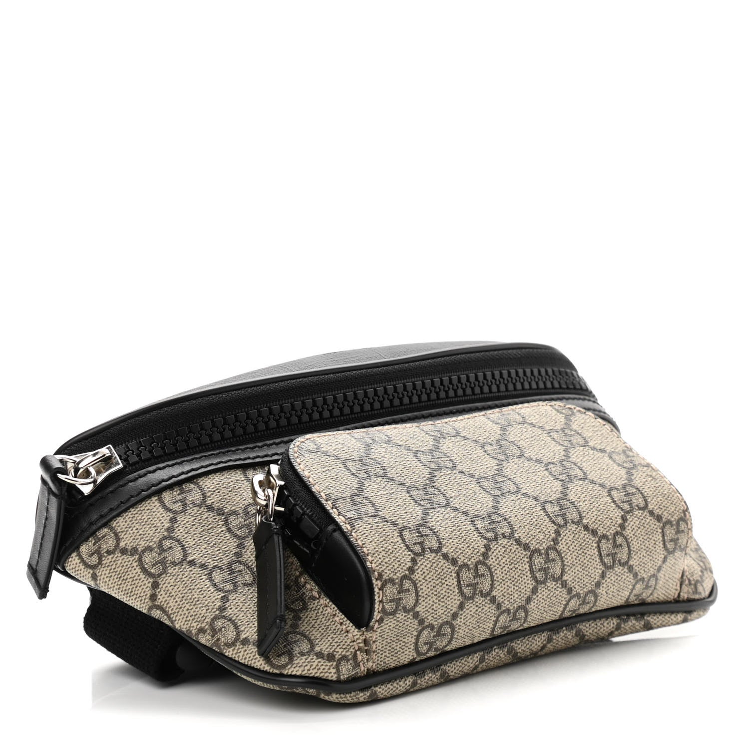 Gucci GG Supreme Monogram Belt Bag Black 4 of 11