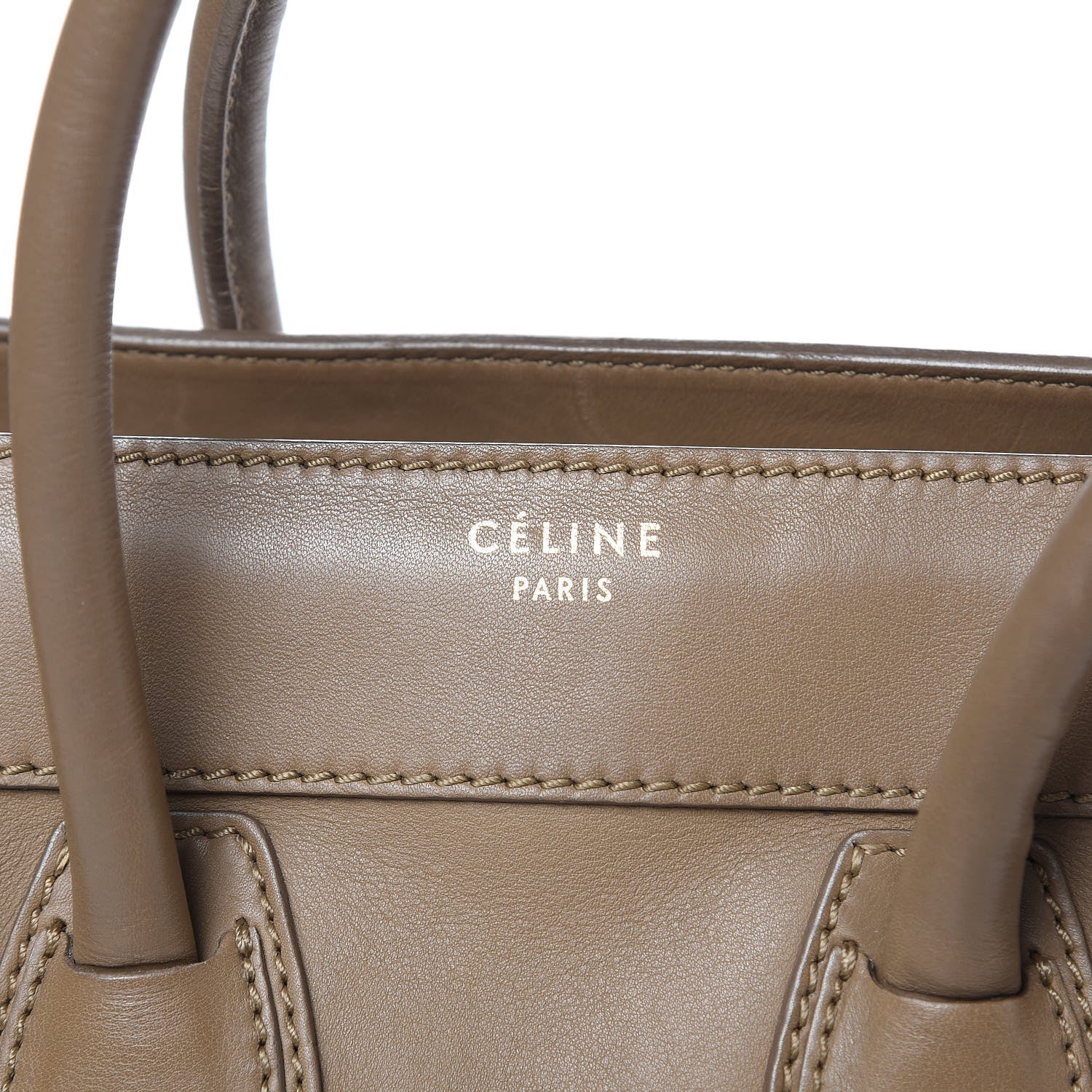 Celine Smooth Calfskin Micro Luggage Camel 9 of 13