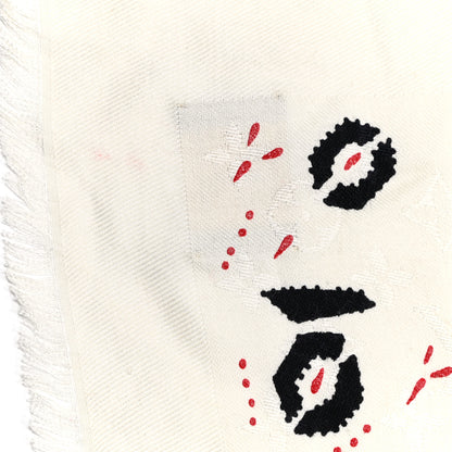 Louis Vuitton Silk Wool Monogram Graphic Scarf Black 3 of 4