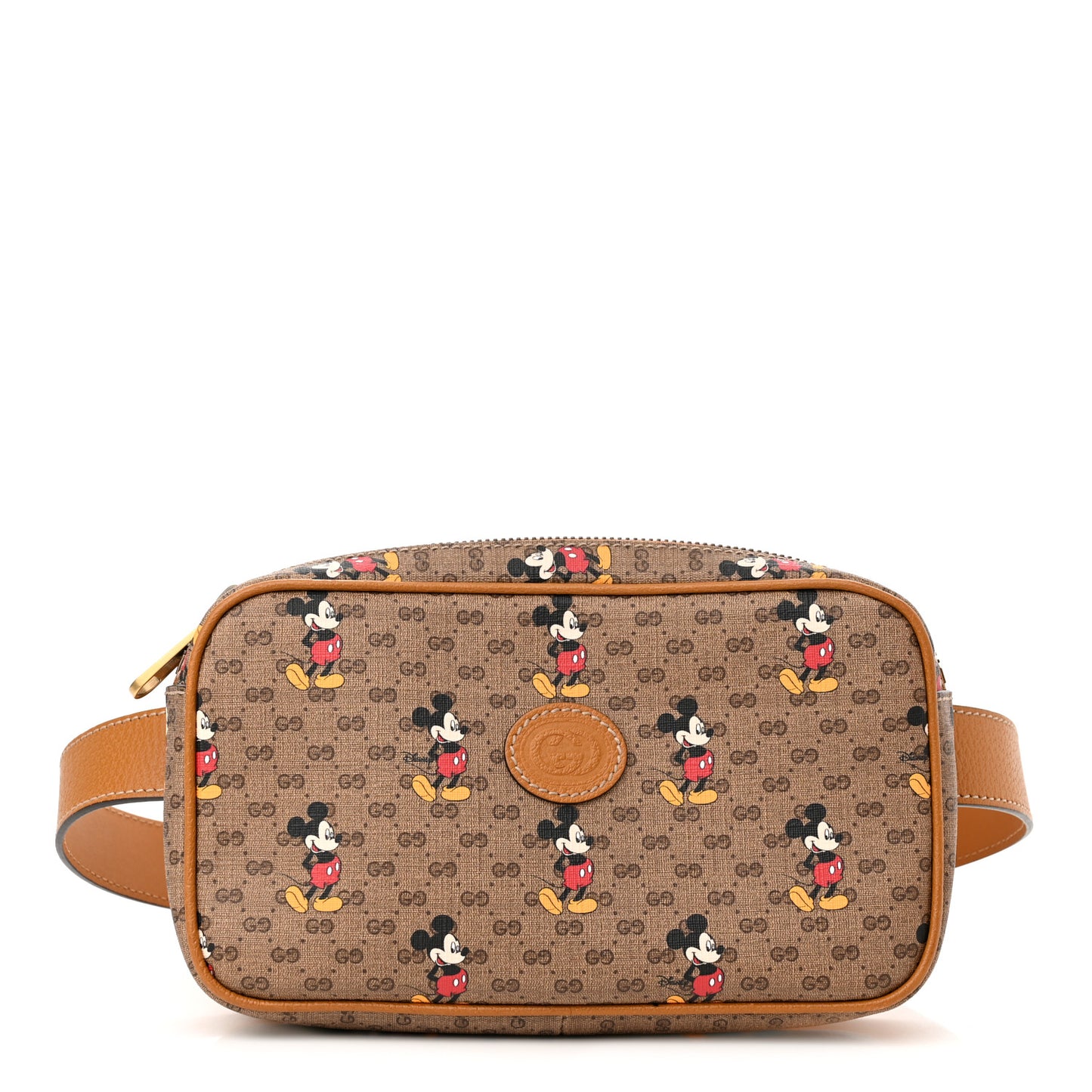 X DISNEY Mini Vintage GG Supreme Monogram Mickey Mouse Small Belt Bag 90 36 Beige Vintage Sun Oil
