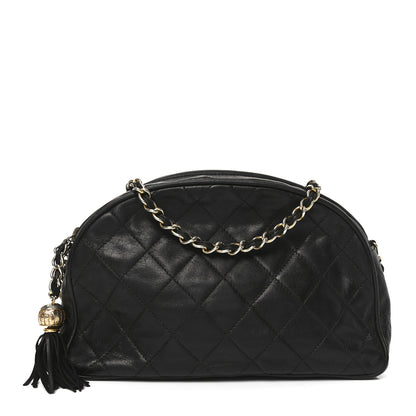 Chanel Lambskin Quilted Tassel Camera Case Black 1 of 11