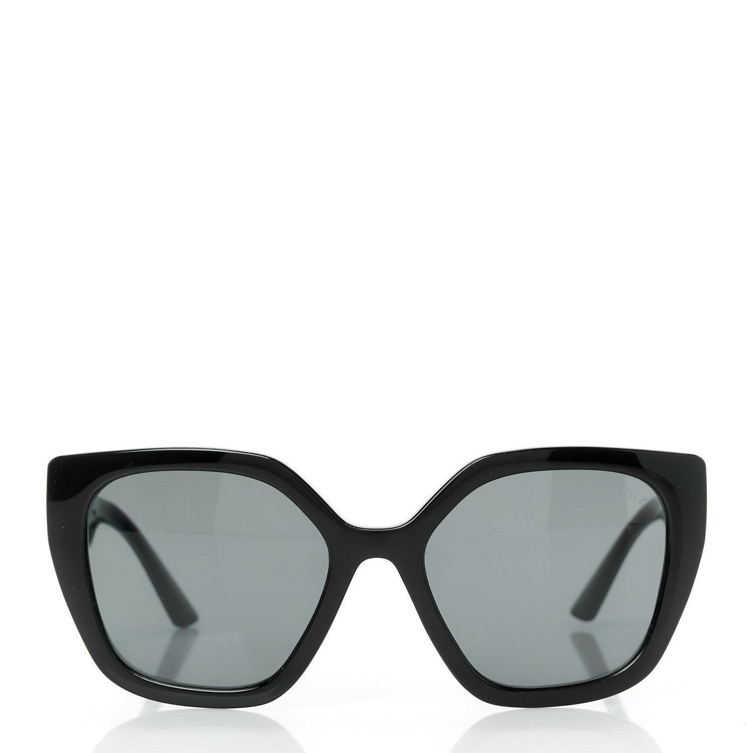 Prada Cat Eye Sunglasses SPR 24X Black 2 of 8