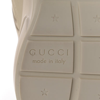 Gucci Calfskin Logo Womens Rhyton Sneakers 37.5 Ivory 7 of 9