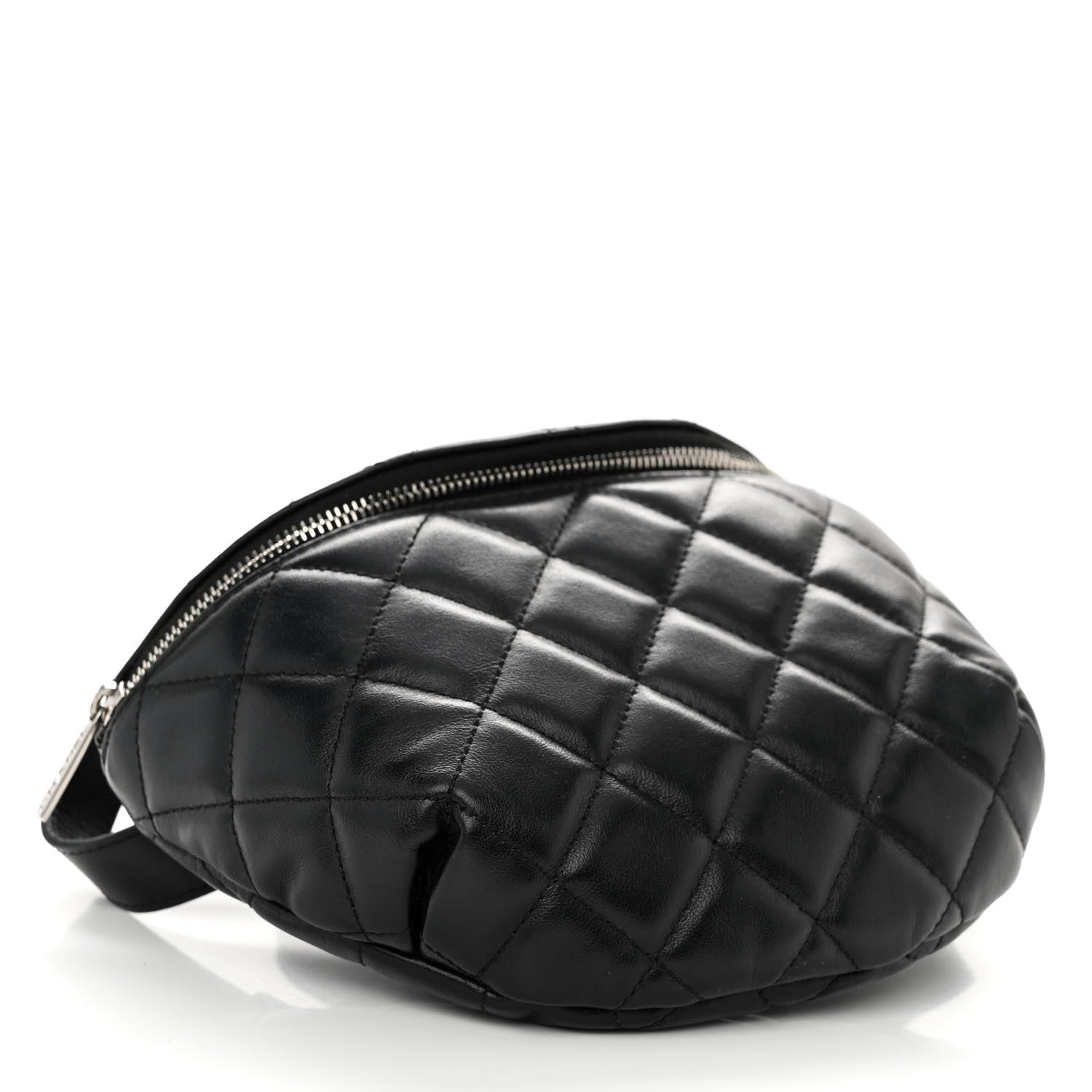 Chanel Lambskin Quilted Waist Belt Bag Black 4 of 11