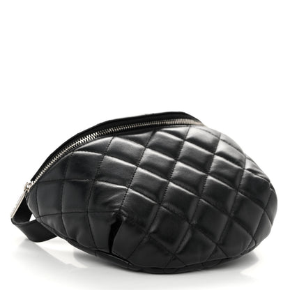 Chanel Lambskin Quilted Waist Belt Bag Black 4 of 11