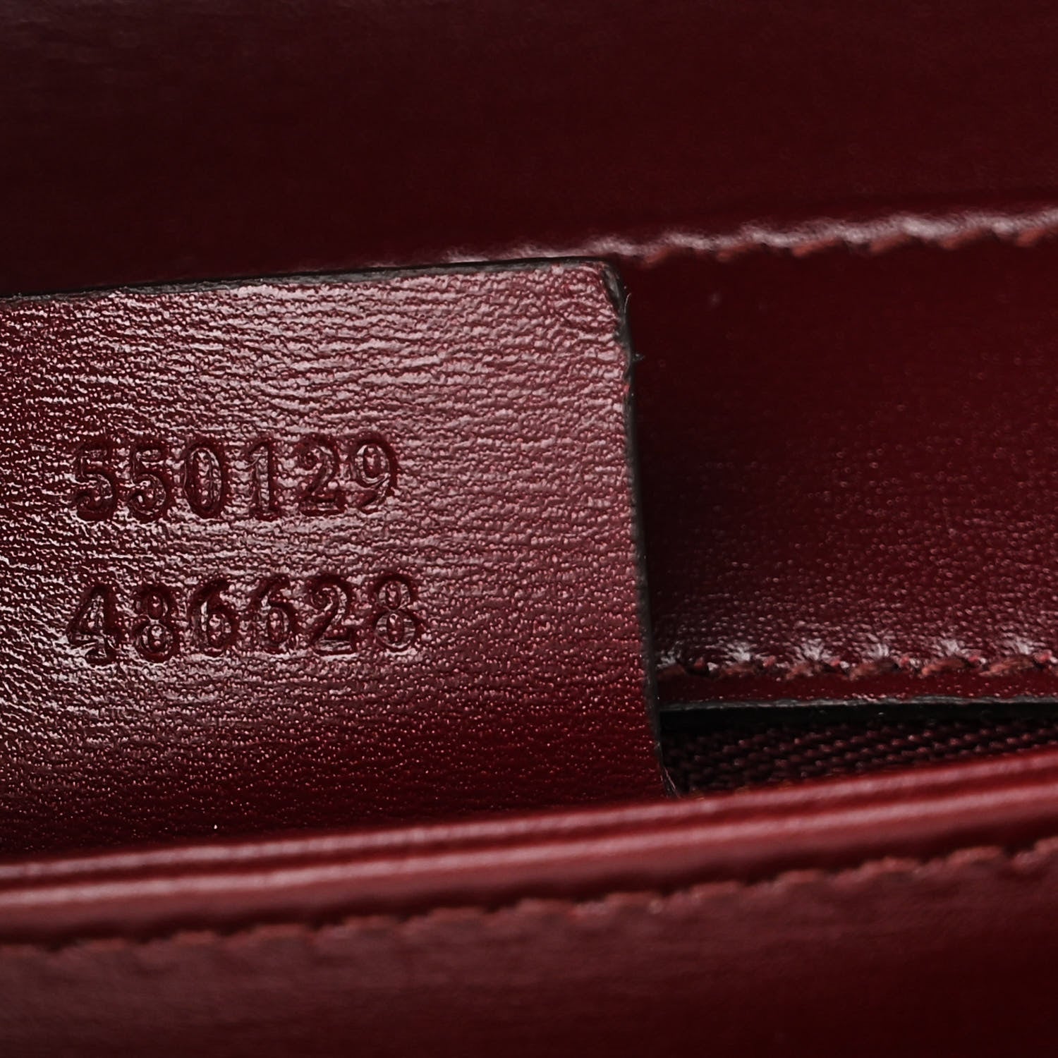 Gucci Vitello Palmellato Lux Small Arli Flap Shoulder Bag Vintage Bordeaux 7 of 10