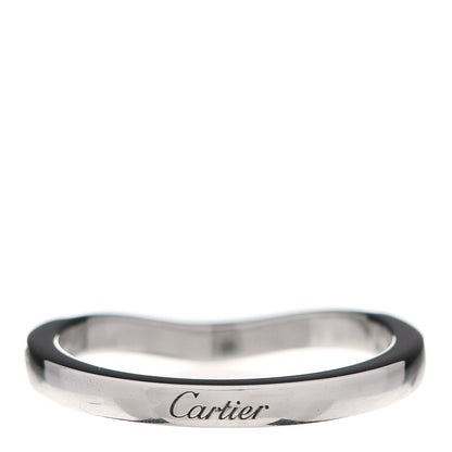 Cartier Platinum Diamond Ballerine Wedding Band Ring 46 3.75 3 of 6
