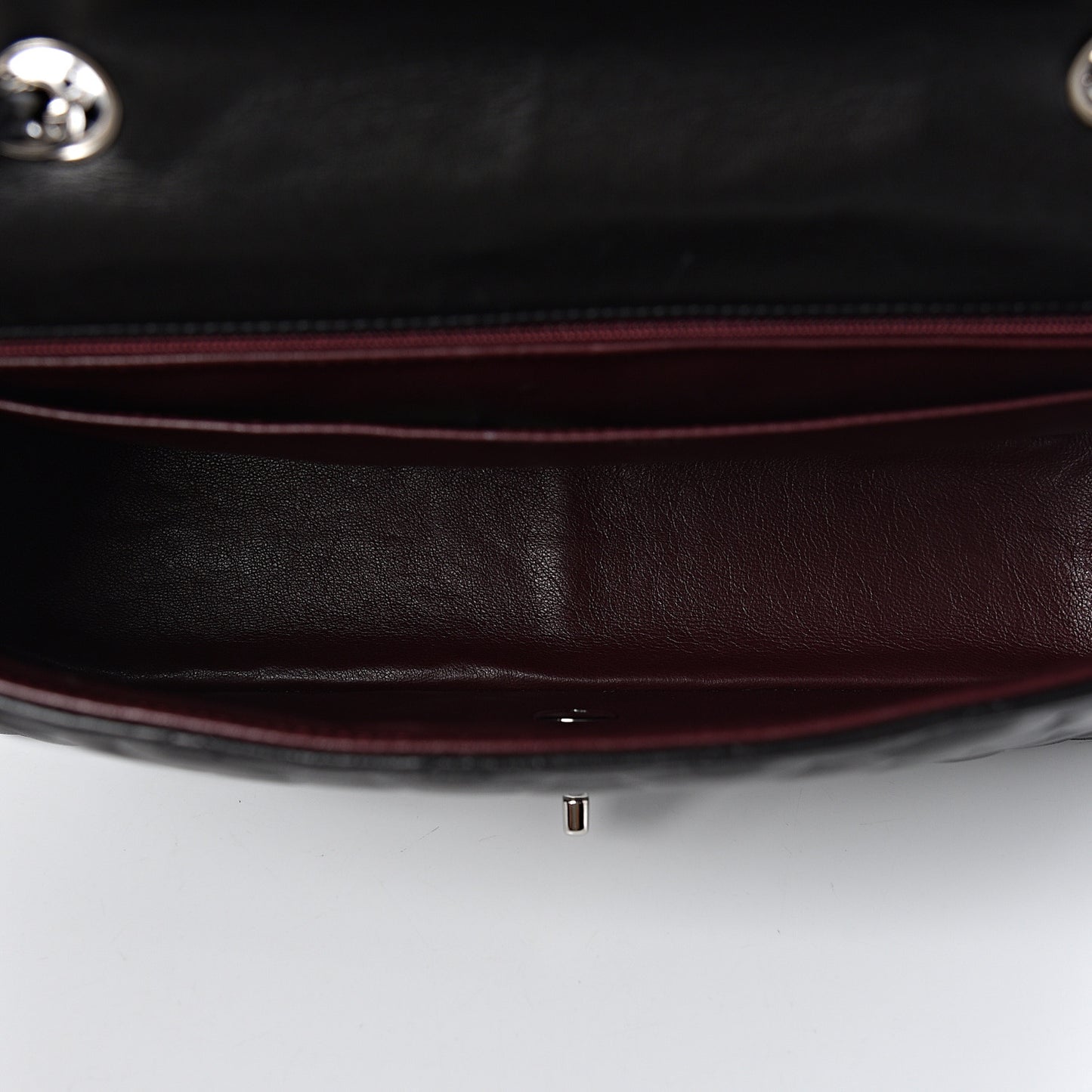 Lambskin Quilted Jumbo Single Flap Black