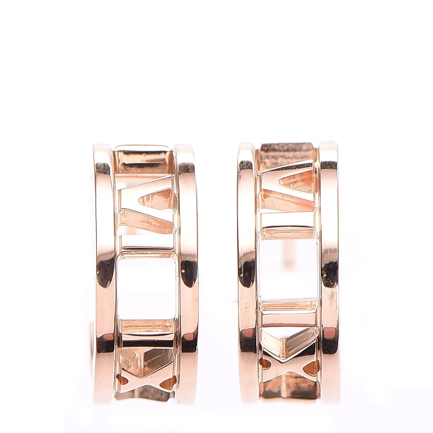 18K Rose Gold Atlas Hoop Earrings