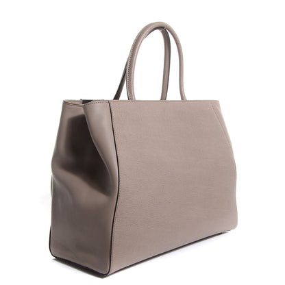 Fendi Vitello Elite Regular 2Jours Tote Tortora 3 of 9