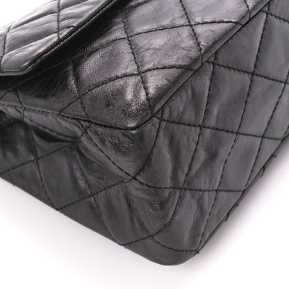 Chanel Metallic Aged Calfskin Quilted 2.55 Reissue 227 Flap So Black 9 of 10