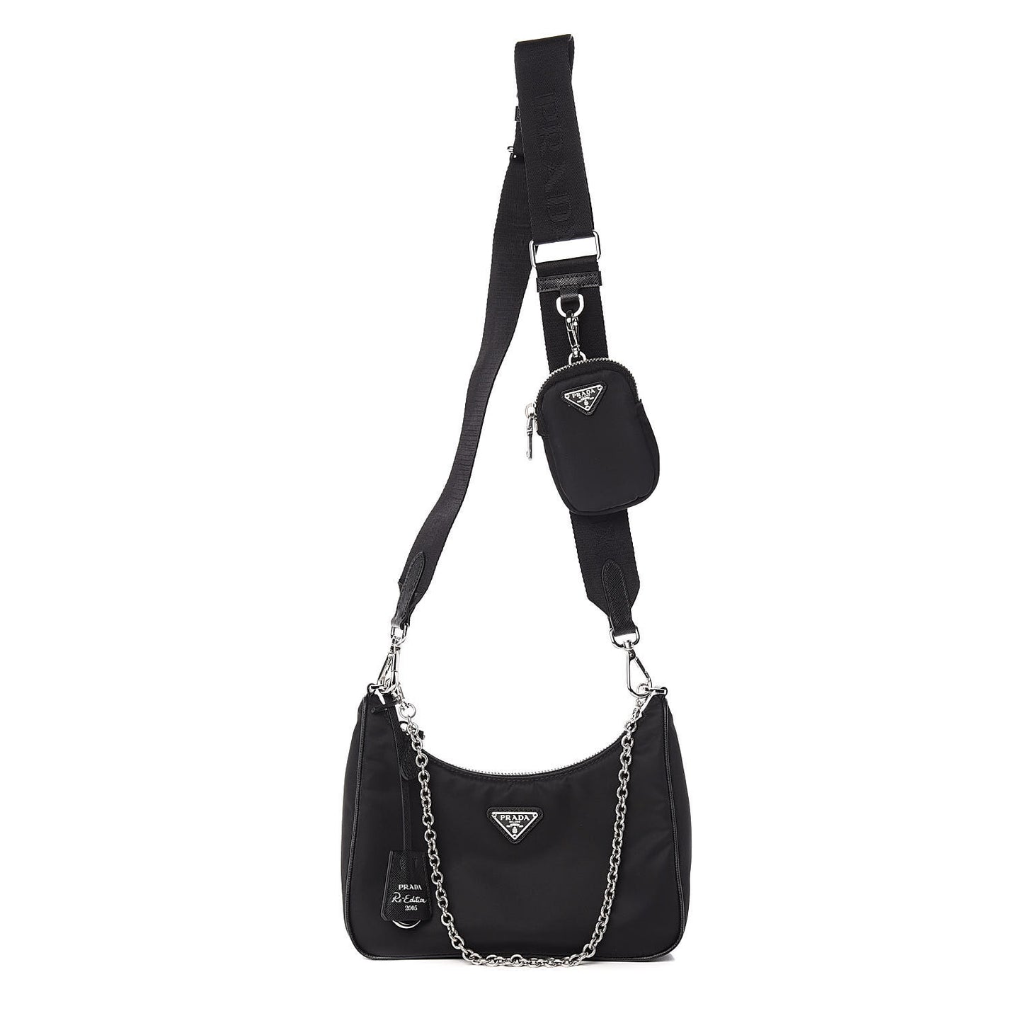 Nylon Re-Edition 2005 Shoulder Bag Black