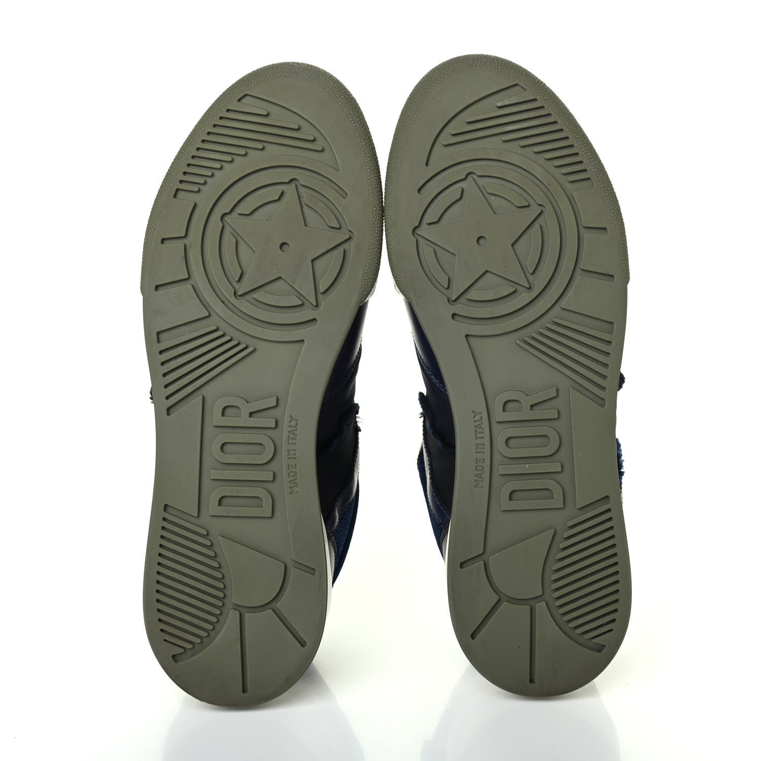 Christian Dior Technical Calfskin Sneakers 37.5 Blue 4 of 4