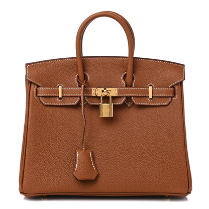 Hermes Togo Birkin 25 Gold 1 of 10